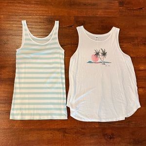 Set of Two Tank Tops (Women’s Size Large)